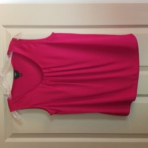 Talbots Sleeveless Red Silk Blouse, Size 10P, Worn Once.